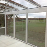 ogród zimowy w fazie budowy bez podłogi